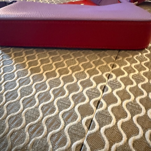 Christian Louboutin Loubila Purple and Red Leather Shoulder Bag - Picture 7 of 14